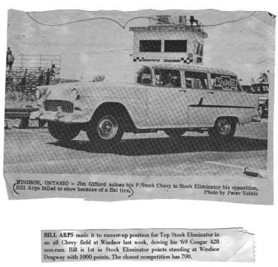 Jim Gifford soloes his P/Stock Chevy to Stock Eliminator over opposition
Jim Gifford soloes his P/Stock Chevy to Stock Eliminator over opposition. Bill Arps failed to show because of a flat tire

Photo Credit Bill Arps
Keywords: Jim Gifford soloes his P/Stock Chevy to Stock Eliminator over opposition